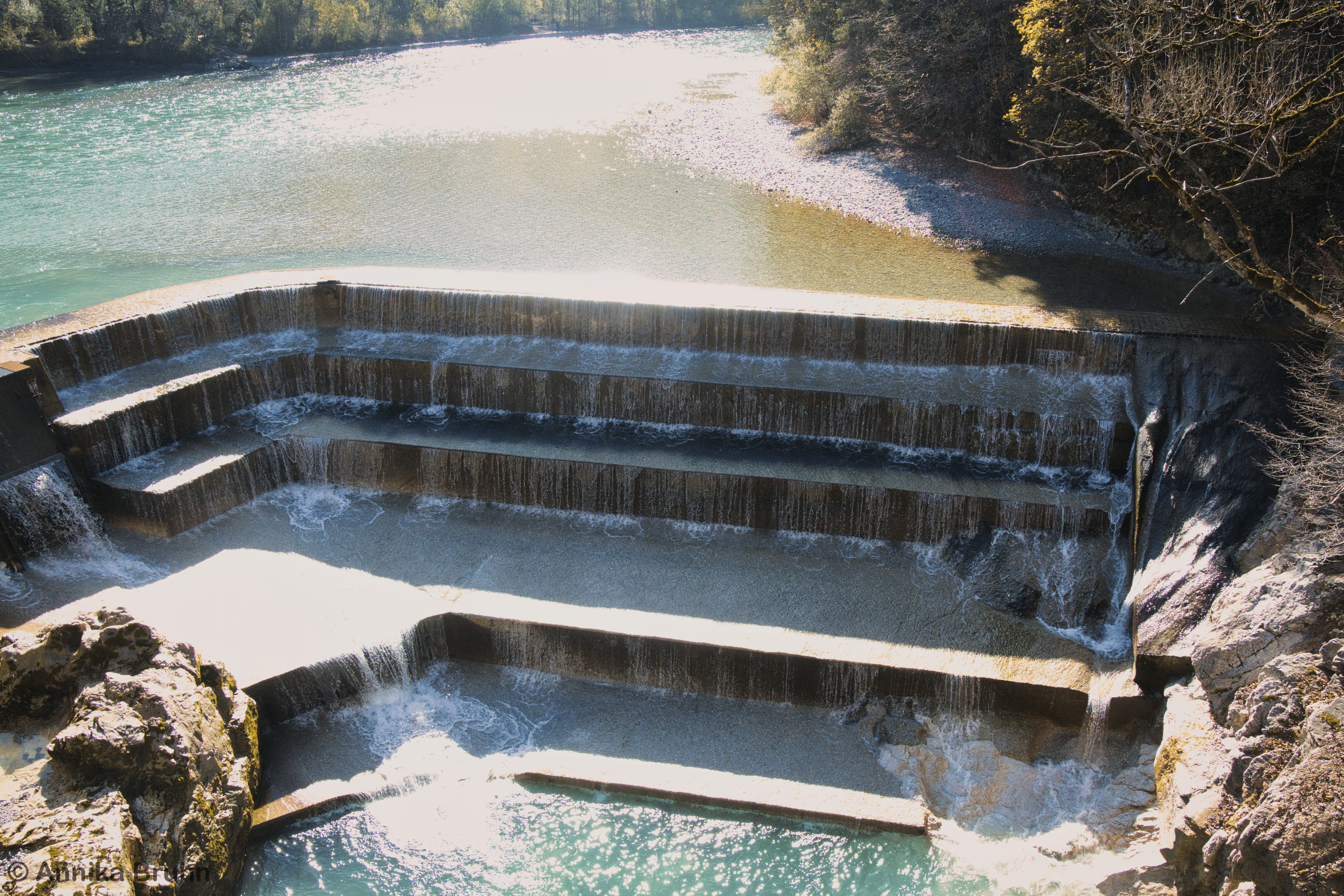 Lechfall mit wenig Wasser